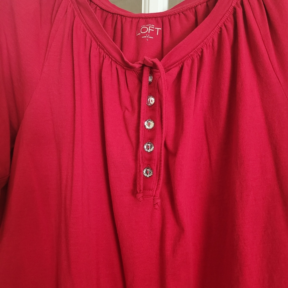 Ann Taylor Loft - Red Top